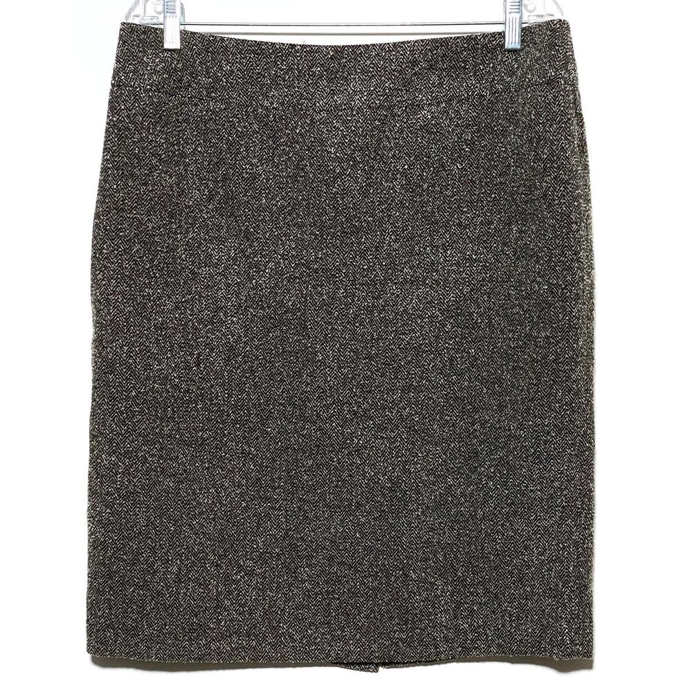 Kasper Separates Pencil Herringbone Skirt 10 Professional Career Academic Office